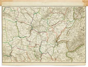 (FRANCE.) Composite atlas of eighteenth-century engraved mapsheets.